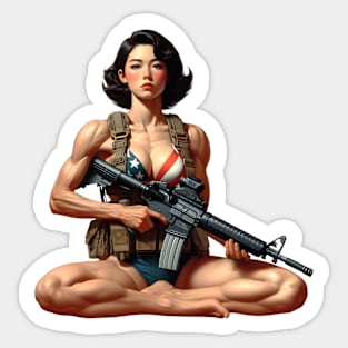 Tactical Girl Sticker